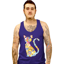 Load image into Gallery viewer, Shirts Tank Top, Unisex / Small / Violet Magical Silhouettes - Luna