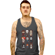 Load image into Gallery viewer, Daily_Deal_Shirts Tank Top, Unisex / Small / Charcoal Chibi Horror