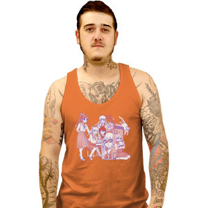 Daily_Deal_Shirts Tank Top, Unisex / Small / Orange At The Arcade