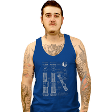 Load image into Gallery viewer, Daily_Deal_Shirts Tank Top, Unisex / Small / Royal Blue Lightside Schematics