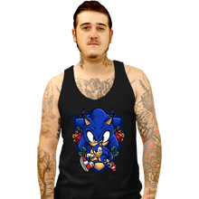 Load image into Gallery viewer, Daily_Deal_Shirts Tank Top, Unisex / Small / Black Sonic The Hedgehog