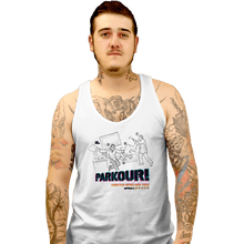 Load image into Gallery viewer, Daily_Deal_Shirts Tank Top, Unisex / Small / White Parkour!