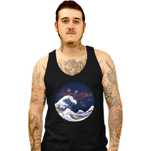 Load image into Gallery viewer, Daily_Deal_Shirts Tank Top, Unisex / Small / Black Surfing The Great Wave