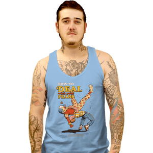 Daily_Deal_Shirts Tank Top, Unisex / Small / Powder Blue Deal With Your Fears