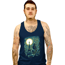 Load image into Gallery viewer, Shirts Tank Top, Unisex / Small / Navy Starry Paris Cats
