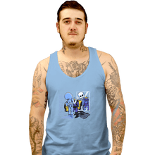 Load image into Gallery viewer, Shirts Tank Top, Unisex / Small / Powder Blue Skull Style