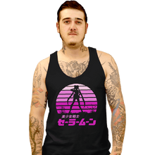 Load image into Gallery viewer, Shirts Tank Top, Unisex / Small / Black Sailor Moon Sun Set