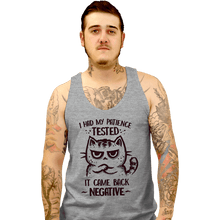 Load image into Gallery viewer, Daily_Deal_Shirts Tank Top, Unisex / Small / Sports Grey Patience Tested