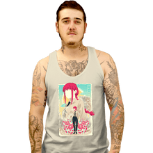 Load image into Gallery viewer, Daily_Deal_Shirts Tank Top, Unisex / Small / White Musha-e Makima