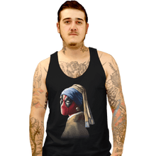 Load image into Gallery viewer, Shirts Tank Top, Unisex / Small / Black Hero With A Pearl Earring