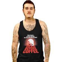 Load image into Gallery viewer, Shirts Tank Top, Unisex / Small / Black Dead Before Coffee