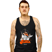 Load image into Gallery viewer, Secret_Shirts Tank Top, Unisex / Small / Black Woodwork Orange