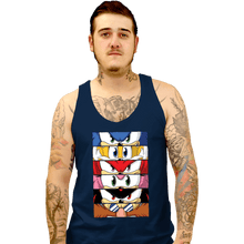 Load image into Gallery viewer, Daily_Deal_Shirts Tank Top, Unisex / Small / Navy Sonic Eyes