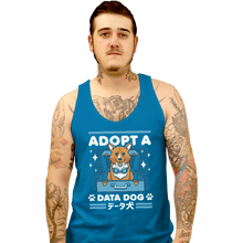 Load image into Gallery viewer, Shirts Tank Top, Unisex / Small / Sapphire Adopt A Data Dog
