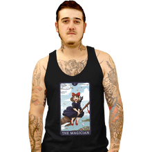 Load image into Gallery viewer, Daily_Deal_Shirts Tank Top, Unisex / Small / Black Tarot Ghibli The Magician