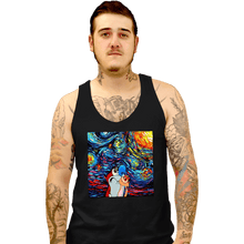 Load image into Gallery viewer, Secret_Shirts Tank Top, Unisex / Small / Black Van Gogh Never Experienced Space Madness!