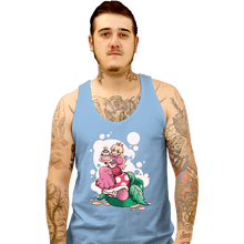 Load image into Gallery viewer, Shirts Tank Top, Unisex / Small / Powder Blue Princess Peach