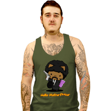 Load image into Gallery viewer, Daily_Deal_Shirts Tank Top, Unisex / Small / Military Green Kitty Fiction
