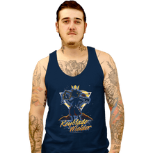 Load image into Gallery viewer, Shirts Tank Top, Unisex / Small / Navy Retro Keyblade Wielder
