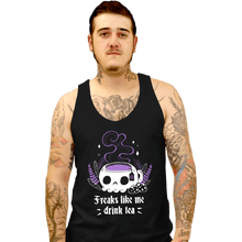 Load image into Gallery viewer, Daily_Deal_Shirts Tank Top, Unisex / Small / Black Freaks Drink Tea