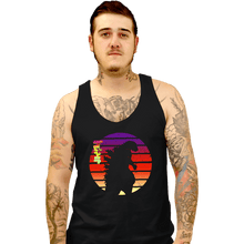 Load image into Gallery viewer, Shirts Tank Top, Unisex / Small / Black Sunset Kaiju