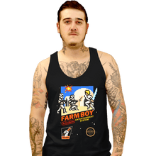 Load image into Gallery viewer, Daily_Deal_Shirts Tank Top, Unisex / Small / Black 8 Bit Farm Boy
