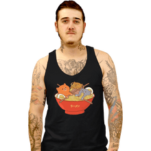 Load image into Gallery viewer, Shirts Tank Top, Unisex / Small / Black Ramen Cats