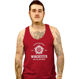 Shirts Tank Top, Unisex / Small / Red Winchester Hunting Business