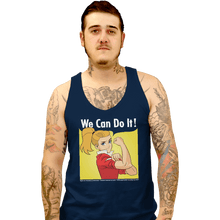 Load image into Gallery viewer, Shirts Tank Top, Unisex / Small / Navy Adora Says We Can Do It!
