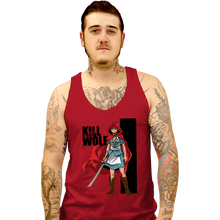 Load image into Gallery viewer, Secret_Shirts Tank Top, Unisex / Small / Red Kill Wolf