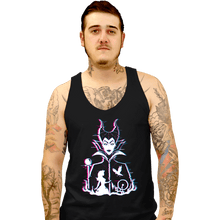 Load image into Gallery viewer, Daily_Deal_Shirts Tank Top, Unisex / Small / Black Glitched Maleficent