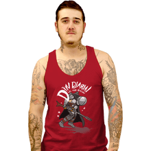 Load image into Gallery viewer, Shirts Tank Top, Unisex / Small / Red Mando Vs The Galaxy