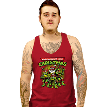 Load image into Gallery viewer, Daily_Deal_Shirts Tank Top, Unisex / Small / Red Christmas Ninjas