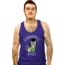Load image into Gallery viewer, Daily_Deal_Shirts Tank Top, Unisex / Small / Violet Purrrrrple Rain