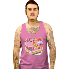 Load image into Gallery viewer, Shirts Tank Top, Unisex / Small / Pink Kirby Cake