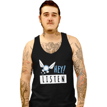 Load image into Gallery viewer, Sold_Out_Shirts Tank Top, Unisex / Small / Black Hey Shut Up!