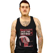 Load image into Gallery viewer, Secret_Shirts Tank Top, Unisex / Small / Black Streaming Astronaut