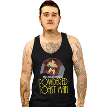 Load image into Gallery viewer, Shirts Tank Top, Unisex / Small / Black Powdered Toast Man
