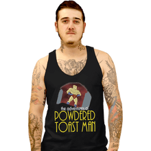 Load image into Gallery viewer, Shirts Tank Top, Unisex / Small / Black Powdered Toast Man