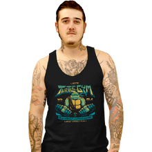 Load image into Gallery viewer, Daily_Deal_Shirts Tank Top, Unisex / Small / Black Leo&#39;s Turtle Gym

