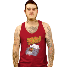 Load image into Gallery viewer, Shirts Tank Top, Unisex / Small / Red Doomsday Cat