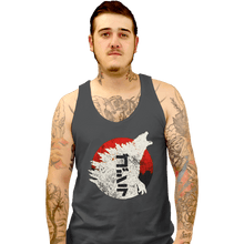 Load image into Gallery viewer, Secret_Shirts Tank Top, Unisex / Small / Charcoal Kaiju Through Japan