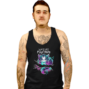 Shirts Tank Top, Unisex / Small / Black Mad Watercolor