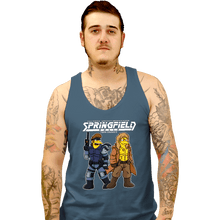Load image into Gallery viewer, Secret_Shirts Tank Top, Unisex / Small / Indigo Blue Twin Snakes