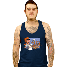 Load image into Gallery viewer, Secret_Shirts Tank Top, Unisex / Small / Navy Cheddar Whizzy!