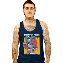 Load image into Gallery viewer, Shirts Tank Top, Unisex / Small / Navy Optimistic Prime