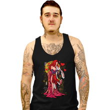 Load image into Gallery viewer, Daily_Deal_Shirts Tank Top, Unisex / Small / Black Animated Kiss