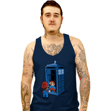 Load image into Gallery viewer, Shirts Tank Top, Unisex / Small / Navy Back To 8 Bits