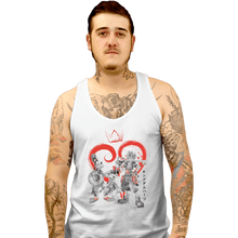 Load image into Gallery viewer, Shirts Tank Top, Unisex / Small / White Kingdom Sumi-e
