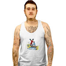Load image into Gallery viewer, Shirts Tank Top, Unisex / Small / White Eggman And Sonic